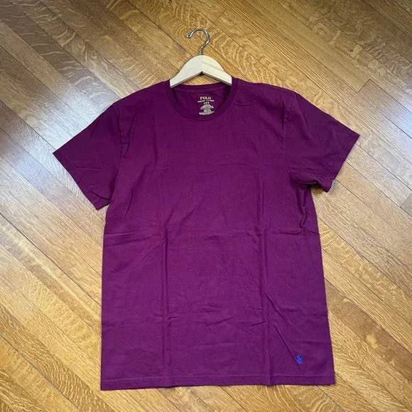 Polo Ralph Lauren Men's Burgundy T-Shirt Size Large - Picture 6 of 8